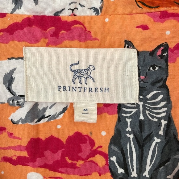 Printfresh Limited Edition Halloween Cat pajama set Size Medium - Picture 7 of 11